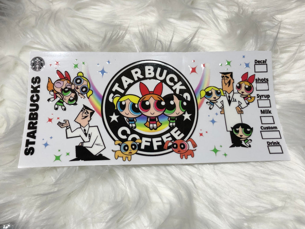 UV DTF Cup Wrap Puff Girls