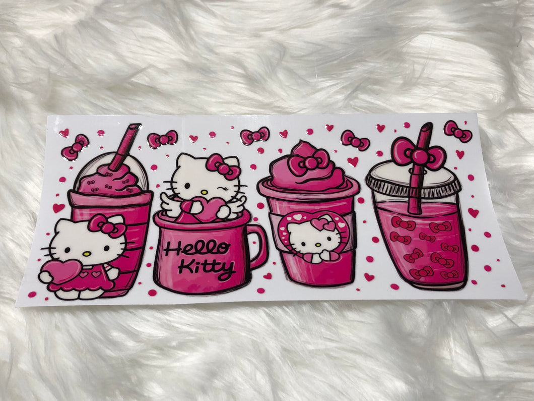 UV DTF Cup Wrap Hello Kitty