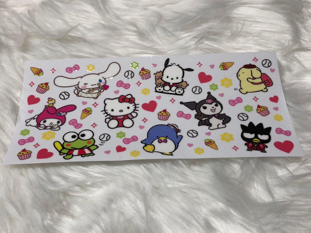 UV DTF Cup Wrap Sanrio