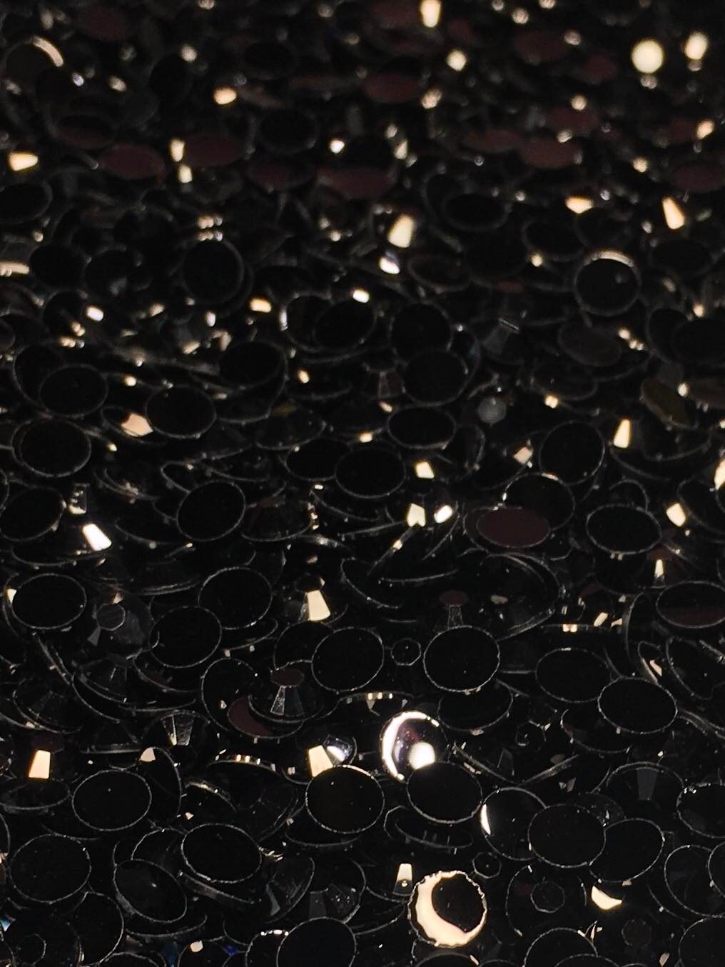 Jet Black AB Rhinestones