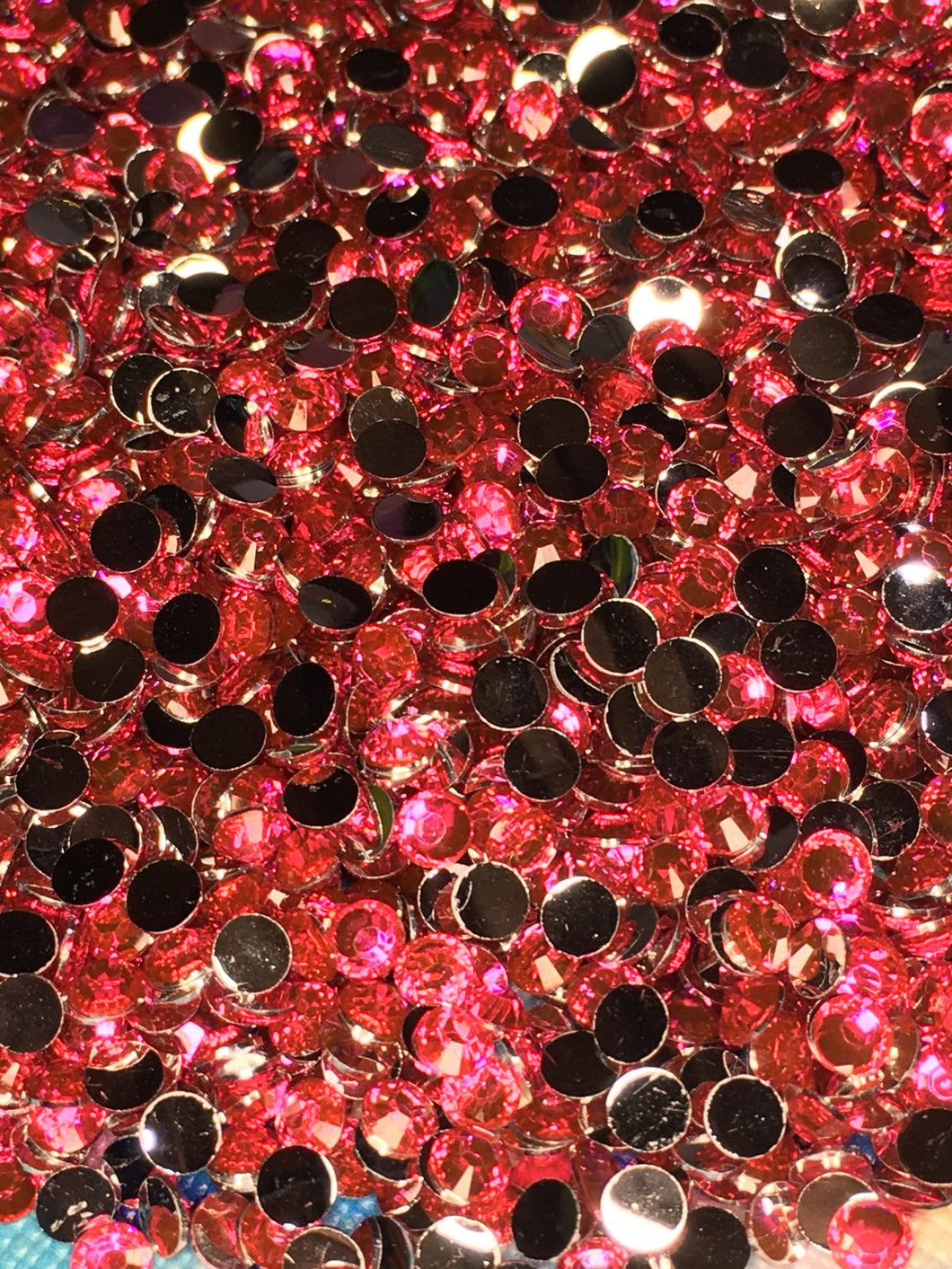 Dark Pink Rhinestones