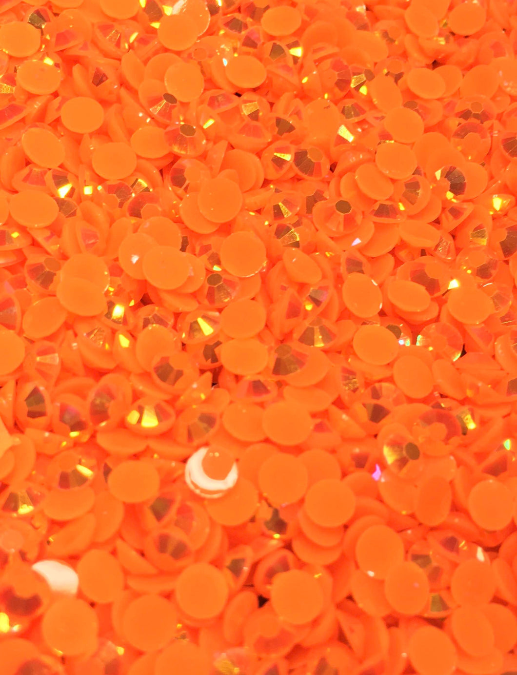 Neon Orange AB Rhinestones