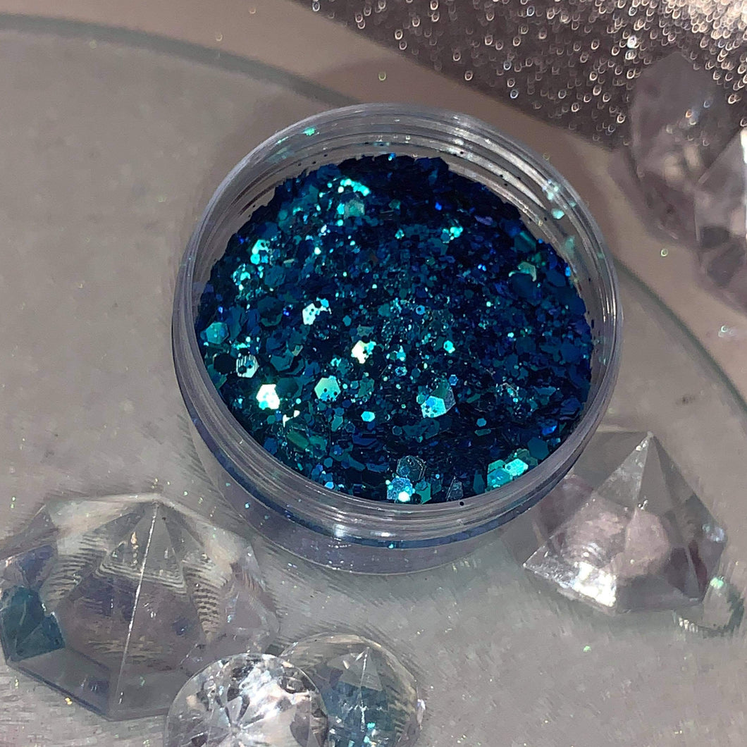 Sea Blue Glitter