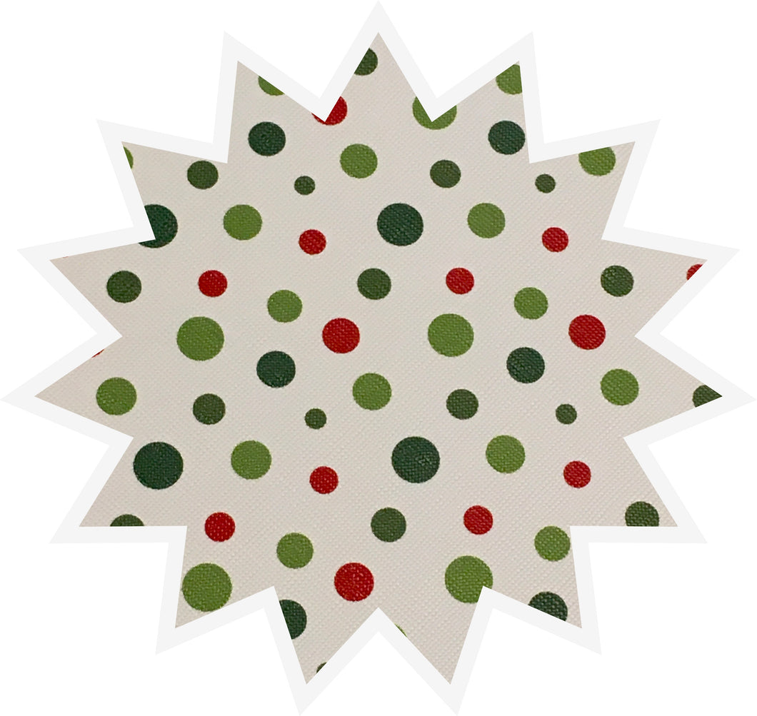 Christmas dots Faux Leather